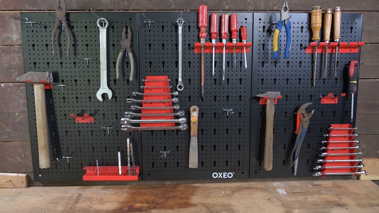 Panneau mural rangement outils OXEO