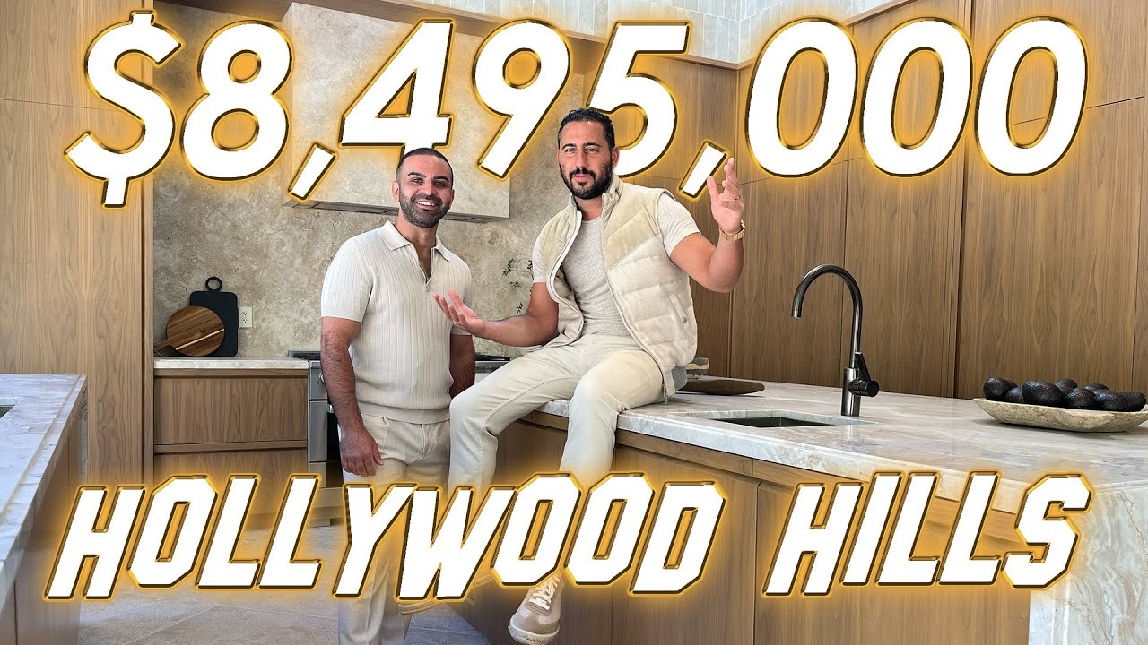 INSIDE AN $8,495,000 TIMELESS ARCHITECTURAL GEM IN THE HOLLYWOOD HILLS🏆🌃