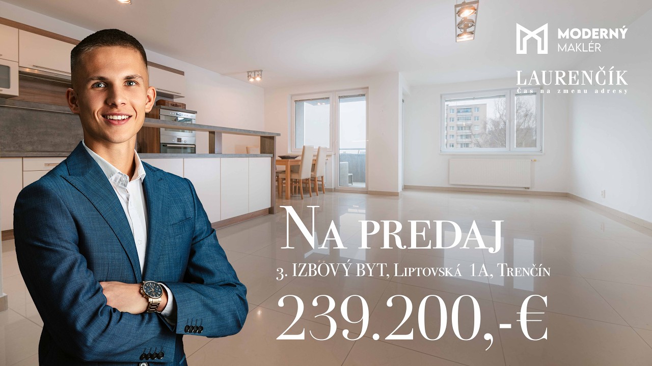 NA PREDAJ | Nadštandardný 3-izbový byt o výmer 95 m² | Trenčín