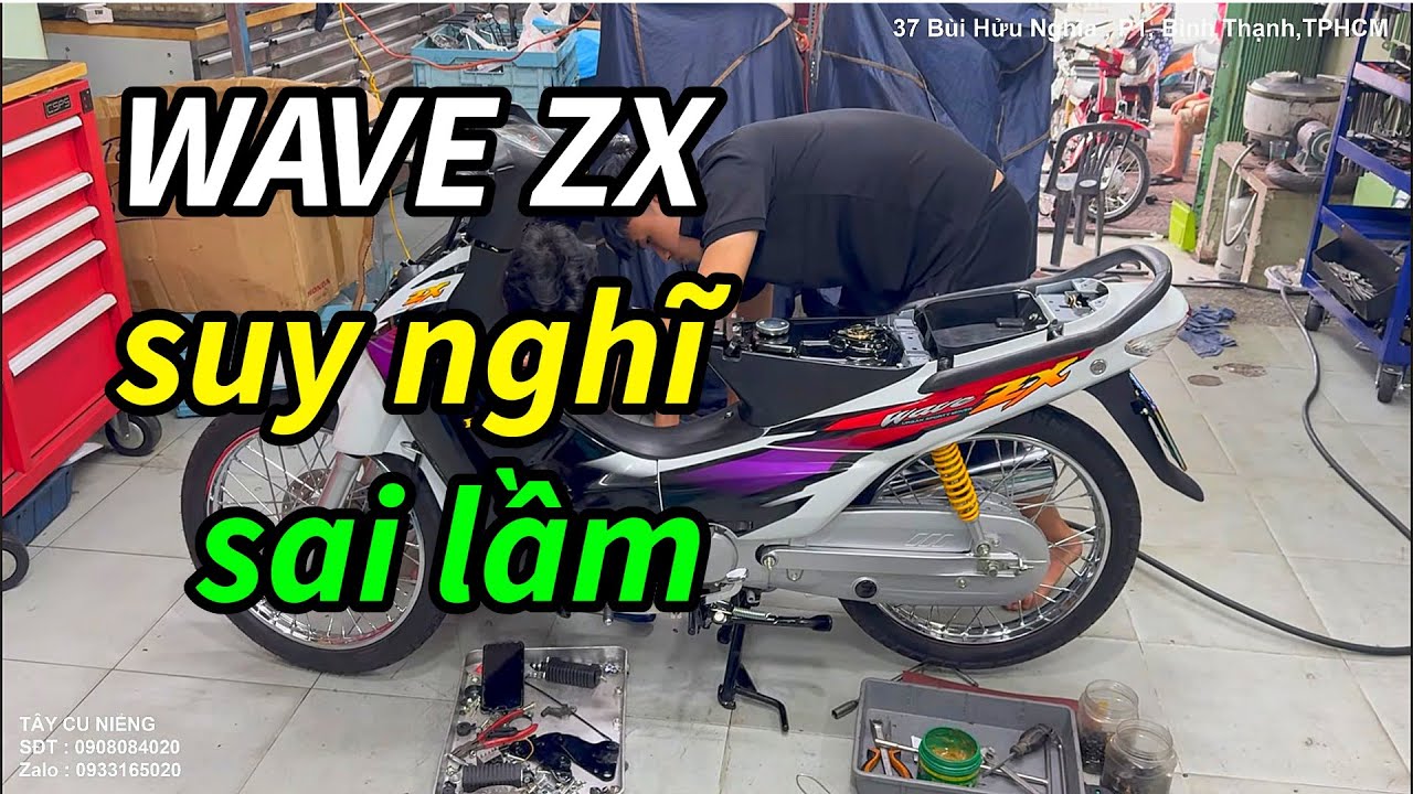 XE Wave ZX SUY NGHĨ SAI LẦM, khi sơn xi ốc THAY DÀN ÁO