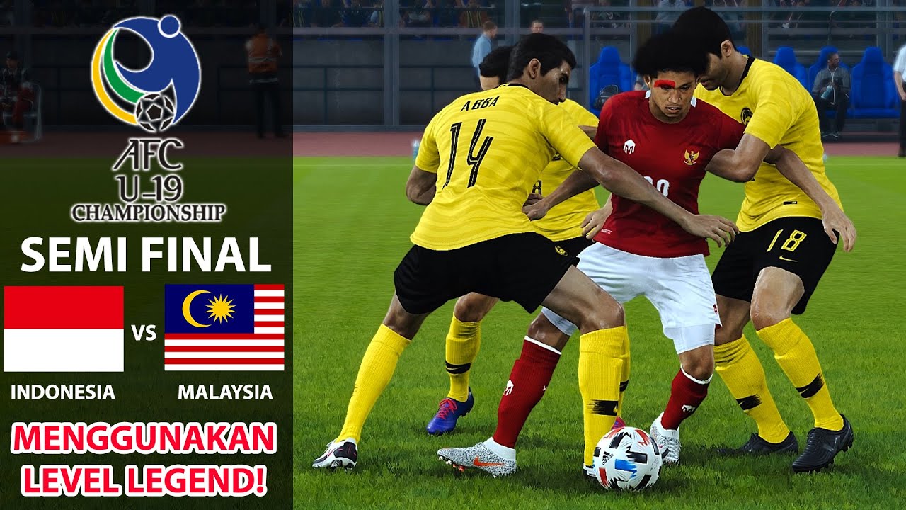 INDONESIA VS MALAYSIA | SEMI FINAL PIALA ASIA U-19 | PERTANDINGAN PANAS DENGAN TACKLING KERAS! (5)