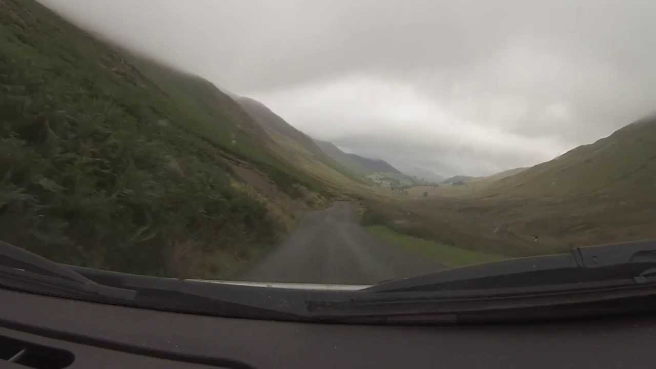 Newlands Pass in an MG TF Driving Road in Lake District