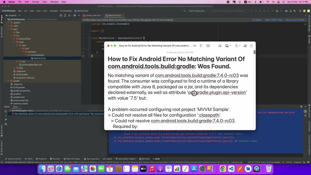 How to Fix Android Error No Matching Variant Of com android tools build gradle  Was Found in latest