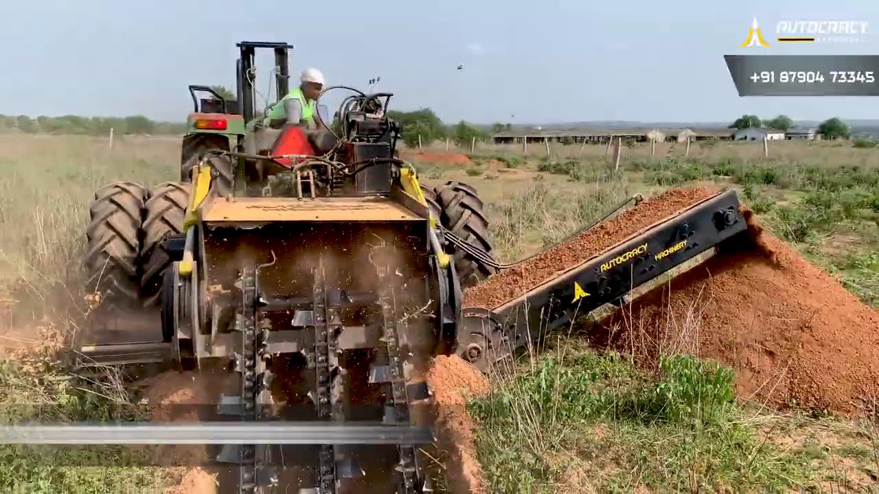 Efficiency of Trench Digging with Modern Trenchers | Heavy Trencher | Gaja 300XC at Work