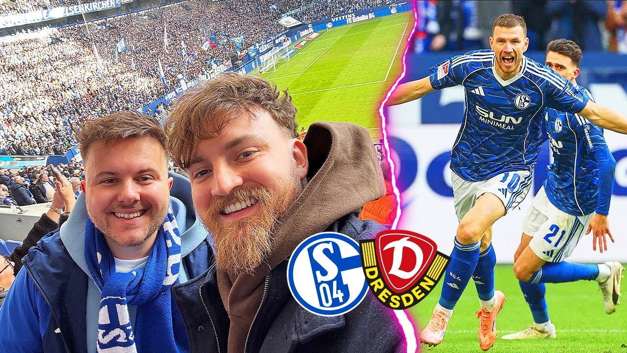 Schalke vs. Dresden - Stadionvlog 🚀💙 | DŽEKO 2 TORE ESKALATION | ViscaBarca