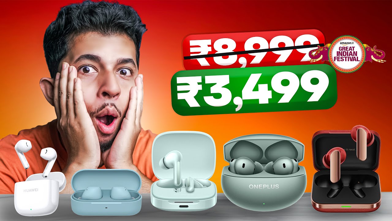Don't Miss These Top 5 Best TWS Under 5000 ft Amazon Great Indian Sale 2025⚡️