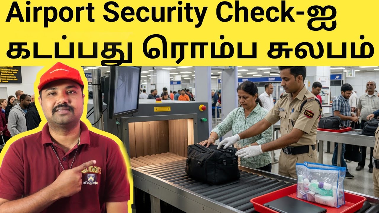 Airport Security Check full process 2026 | Security Check Tamil