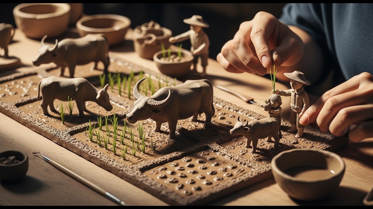 This Mini Clay Farm Looks Almost Real 😱🌾