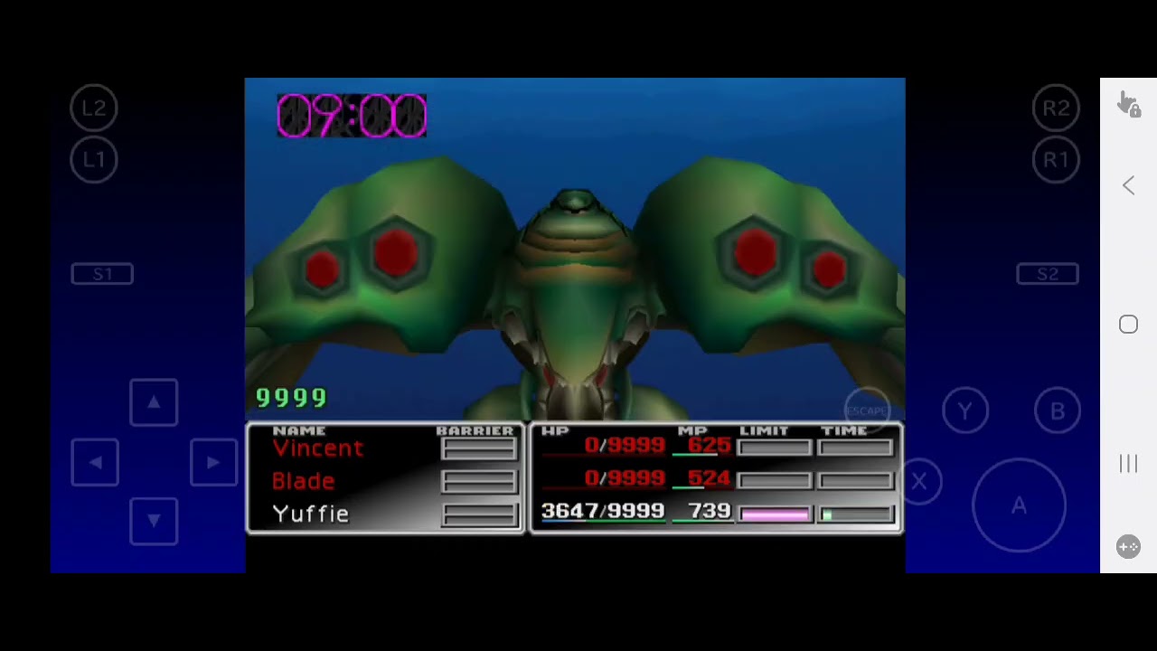 Final Fantasy 7 (1): evil boss #30: Emerald Weapon.