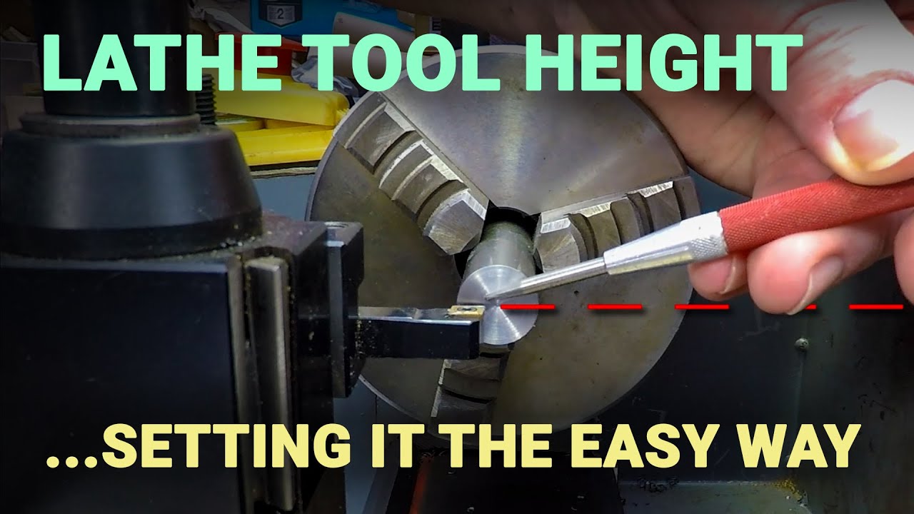 A quick and easy way to set the tool height on your lathe using only basic tools.