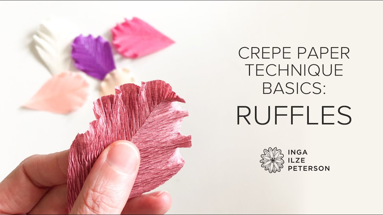 Crepe Paper Ruffling Technique Demo