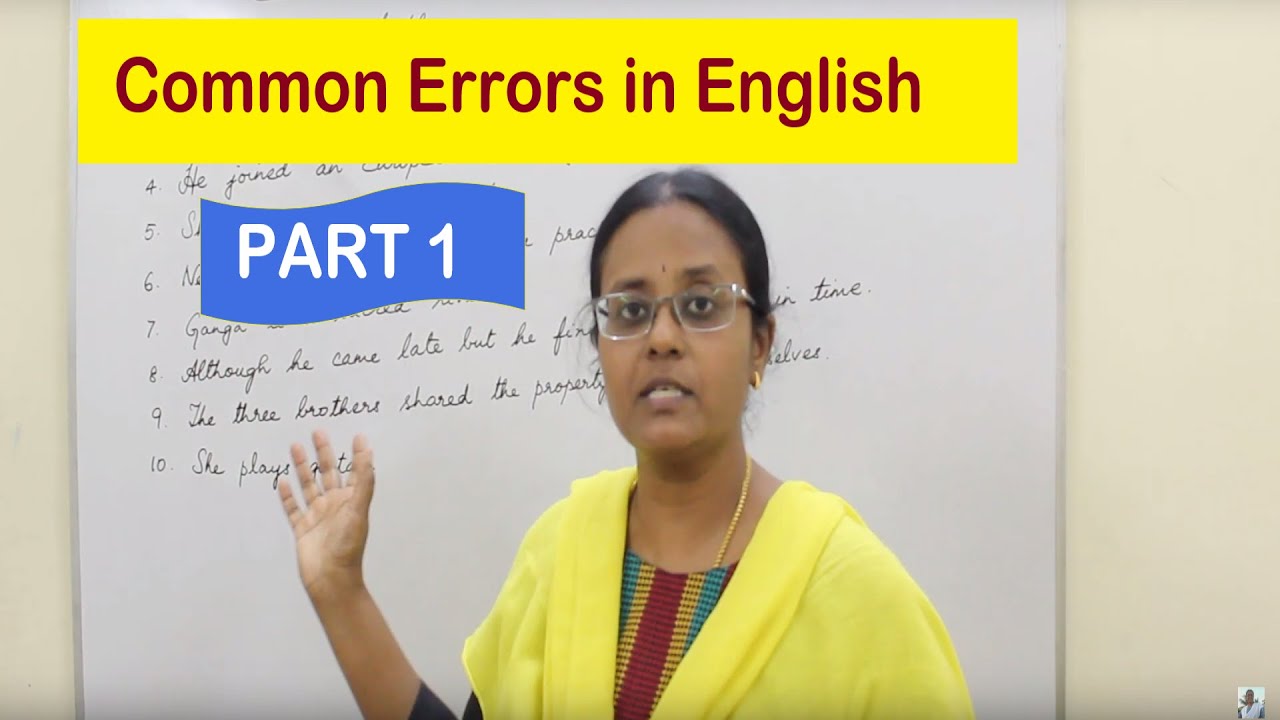 [TAMIL] Common Errors in English - Part 1 | Easy Tricks to Spot the Errors| English with Vennila
