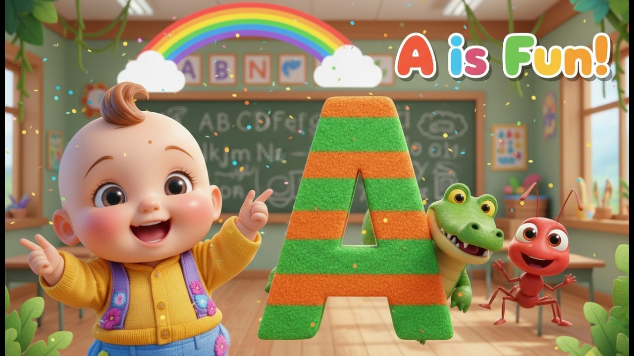 🎵 Learn ABC Letter Sounds with Animals 🐶🦁 | Phonics Song A–Z | Preschool Learning Nursery Rhymes