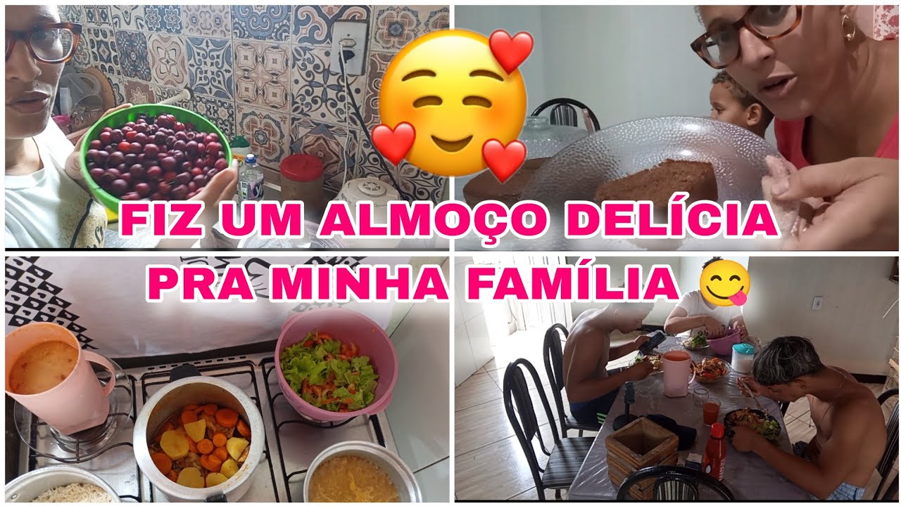 🌸💞 FIZ UM ALMOÇO DELICIOSO 😋 E FIZ TAMBÉM UM BOLO PARA O LANCHE DA TARDE 😍 ELE AMOU 🤩 #donadecasa 