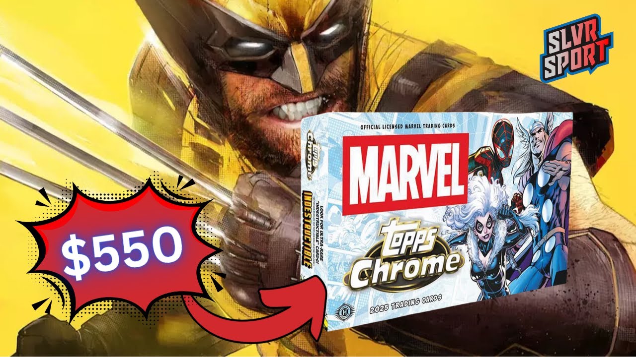 Потрясающий набор — завышенная цена? — Открытие Topps Chrome Marvel Hobby Box 2025 года