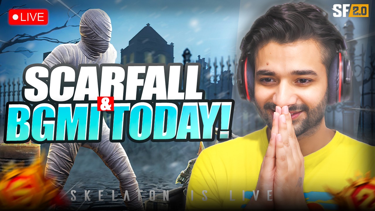 🔴LIVE: Playing ScarFall 2.0 & BGMI Today | SkelatonTV