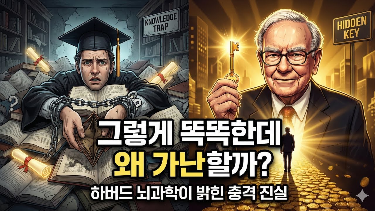 하버드 연구: 왜 성실하고 똑똑한 사람들이 의외로 가난하게 살까? (충격적인 뇌과학적 진실)