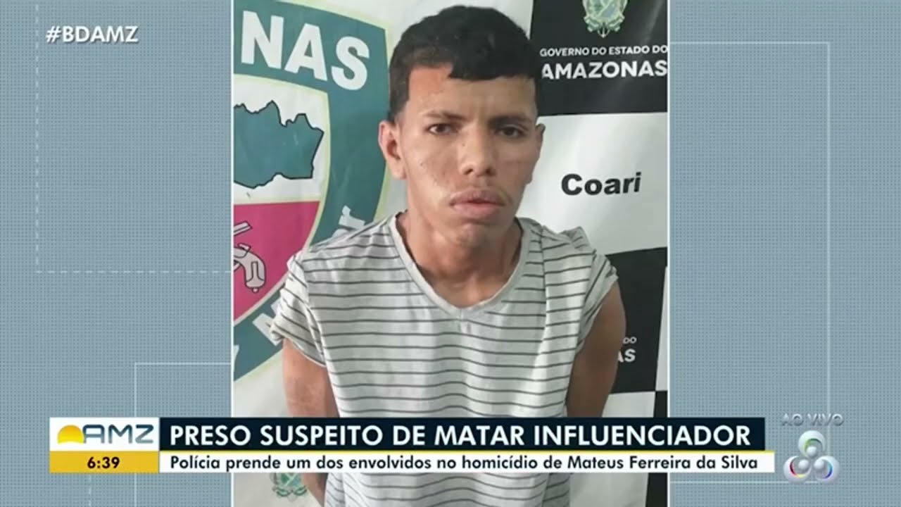 Preso suspeito de matar influenciador digital em Coari | BOM DIA AMAZÔNIA - REDE AMAZÔNICA
