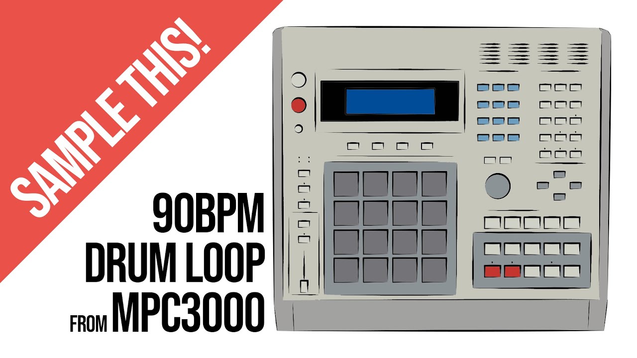 90BPM Hip Hop Oldschool Drums From MPC 3000