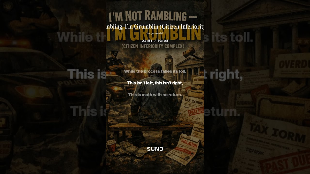 I&rsquo;m Not Rambling, I&rsquo;m Grumblin Citizen Inferiority Complex