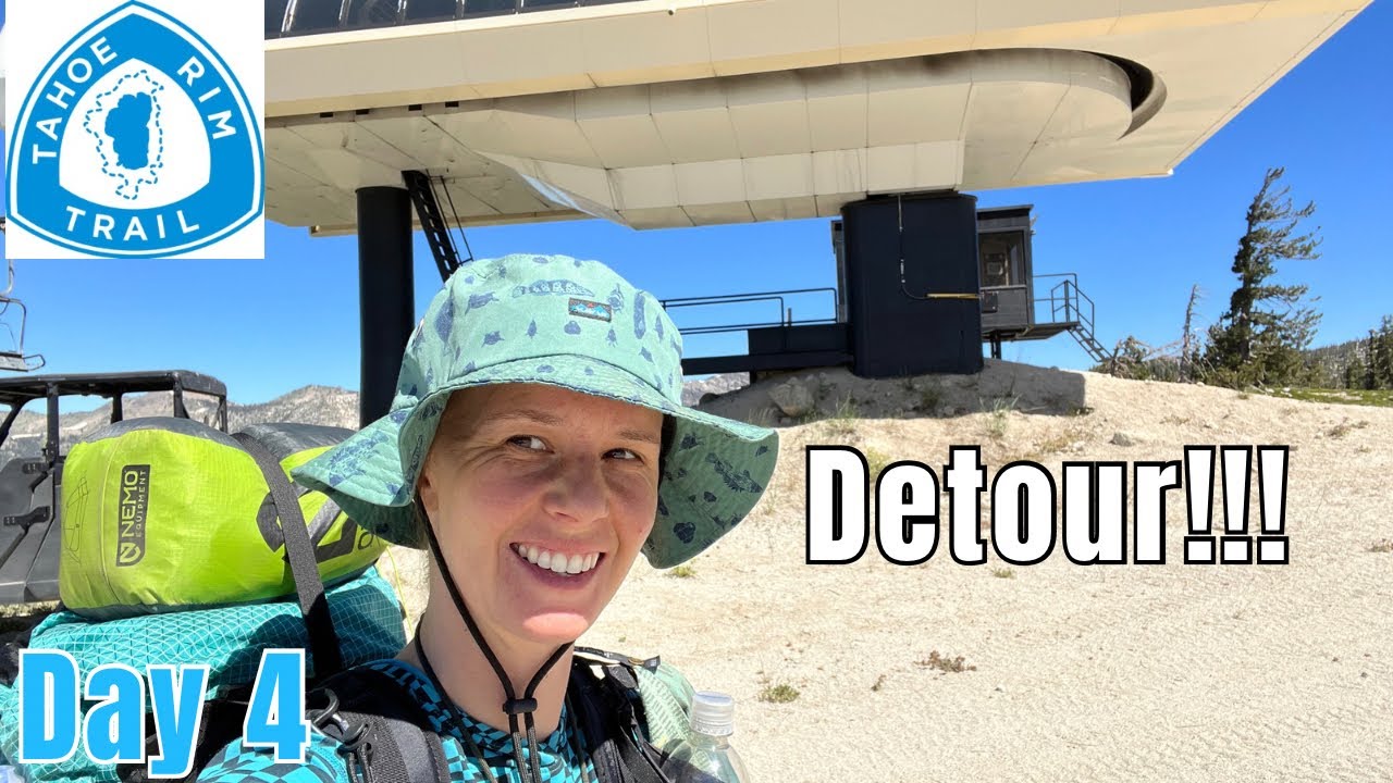 Day 4 | I Took a Detour ⛷️ | Tahoe Rim Trail Thru Hike 2023 #hiking #thruhiking