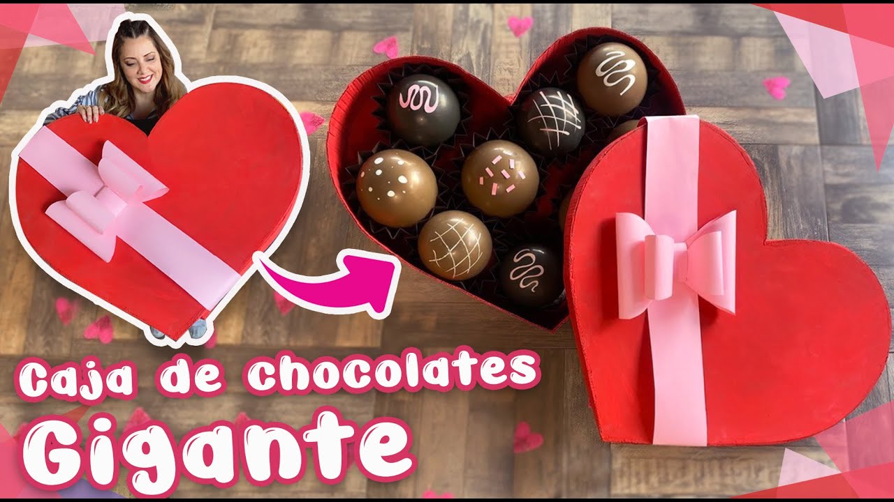 ❤️ Cómo hacer un corazón GIGANTE 💝 Caja de Chocolates #SanValentin #ChuladasCreativas #AmoryAmistad