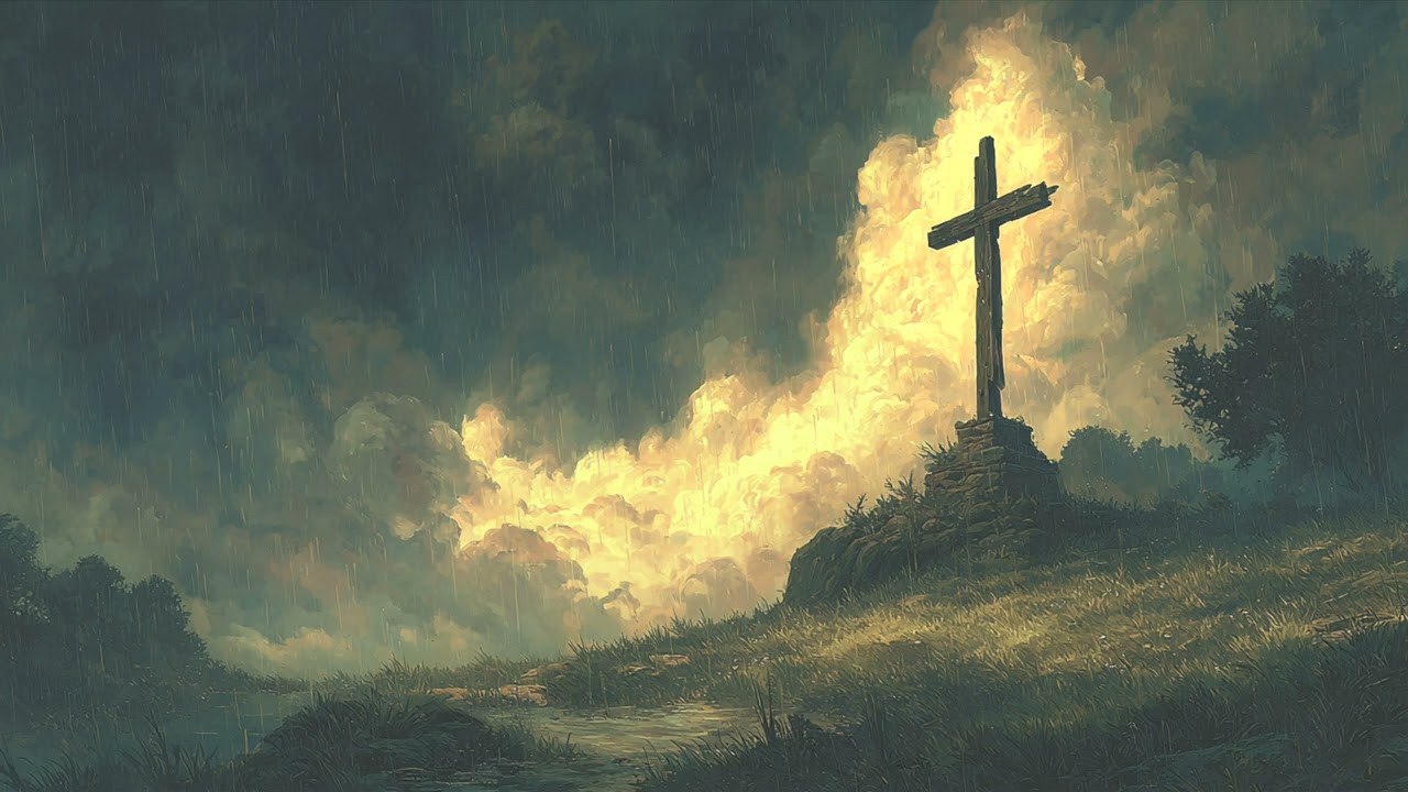 Go to Him, He will give you rest | Ambient with Rain for Deep Rest