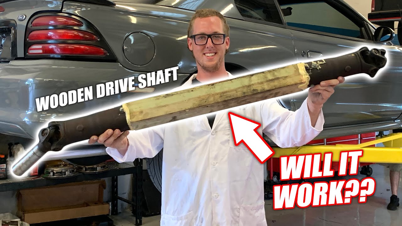 We Built a WOODEN Drive Shaft! Will It Survive a Clutch Drop?? (VERY SKETCHY)