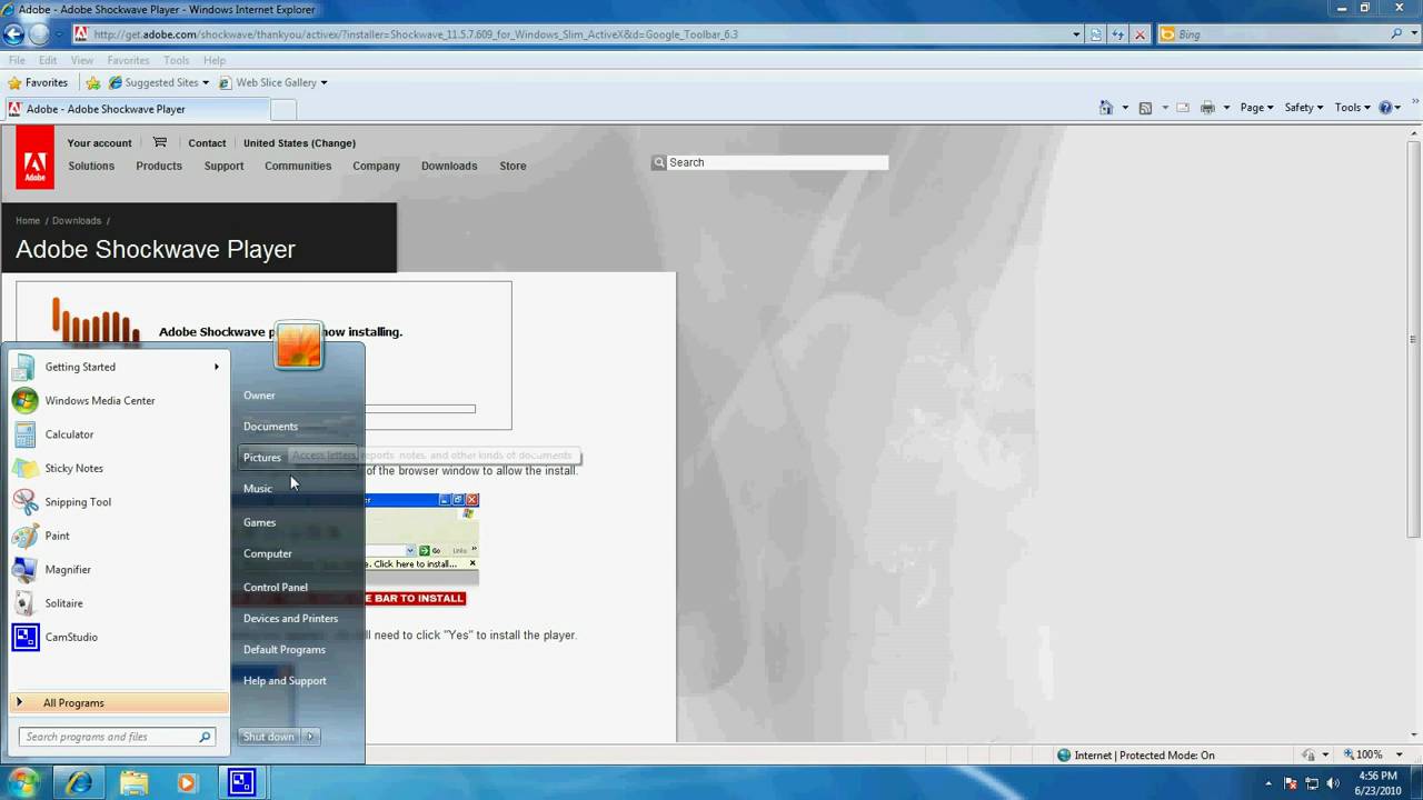 How To Install Adobe Shockwave Player On Windows 7 Update Shockwave Player