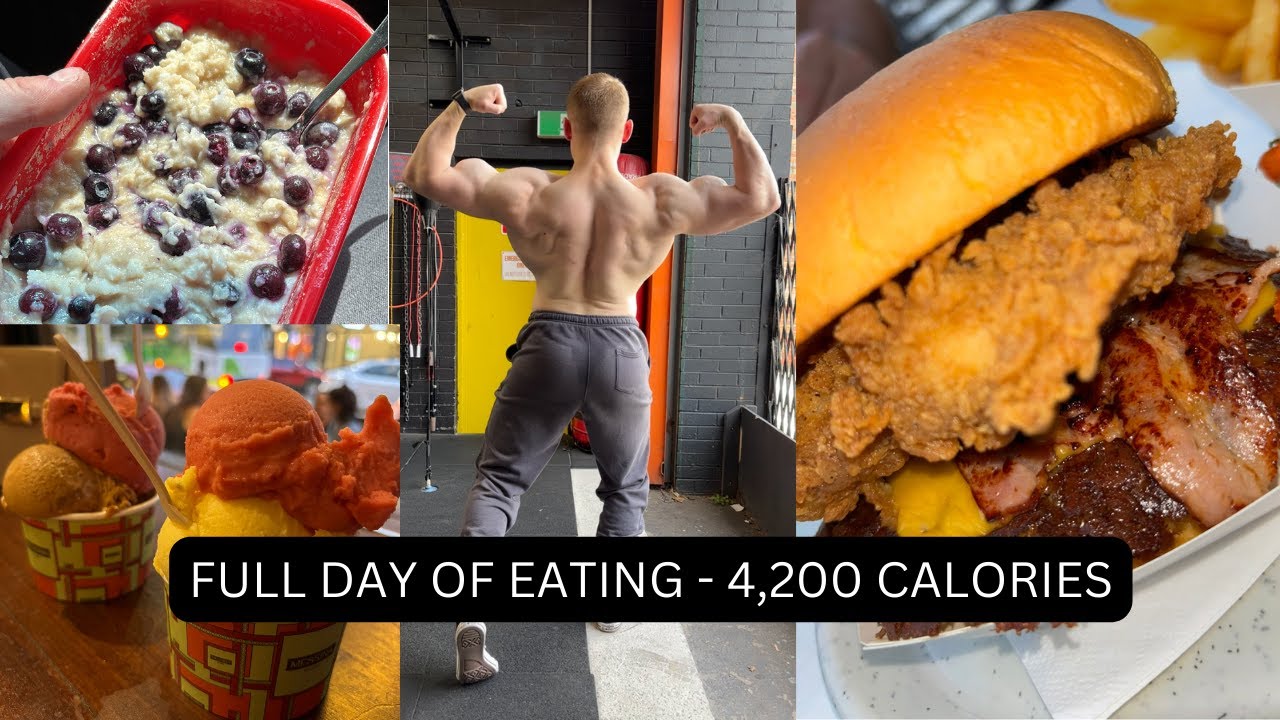 FULL DAY OF EATING IN THE OFF-SEASON - 4,200 CALORIES (Burgers & Ice Cream)
