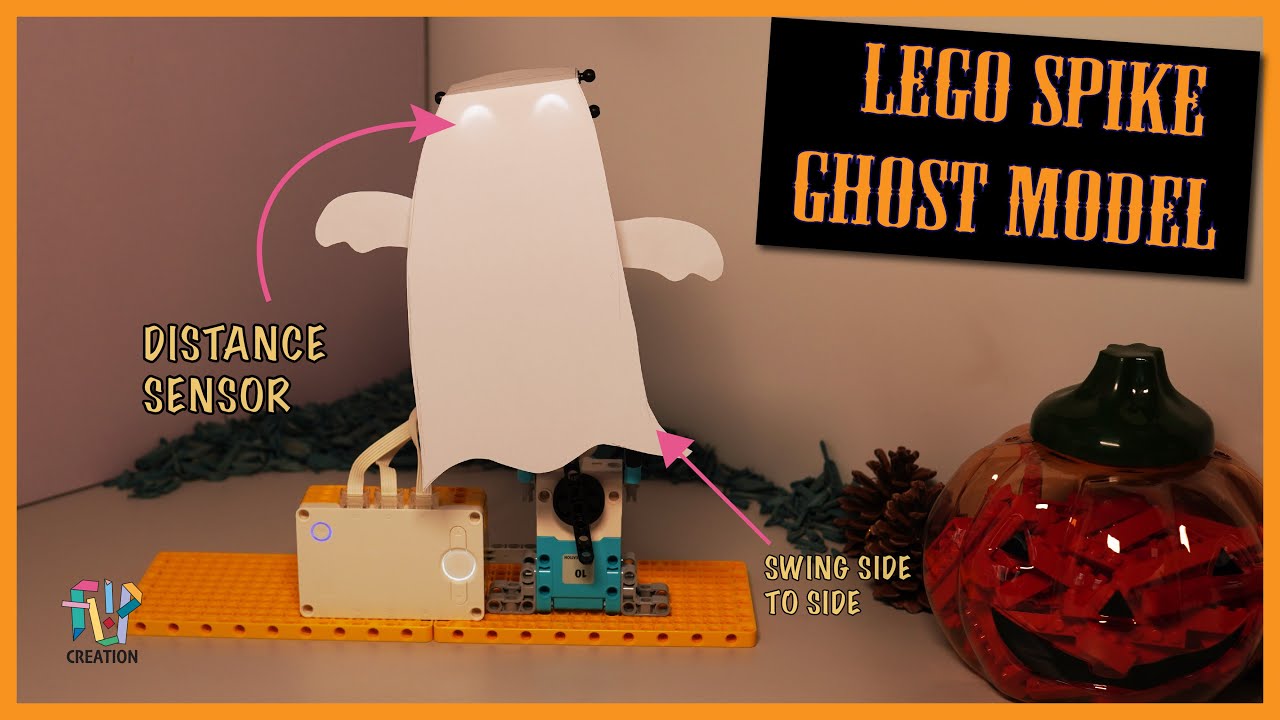 Build it yourself - LEGO Ghost Model with LEGO Education SPIKE PRIME and MUJI Stapler
