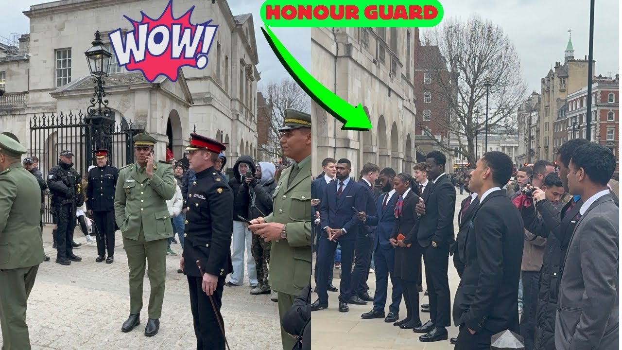 IMPRESSIVE! Special Guests Arrive While New Troopers Observe the King’s Guard 