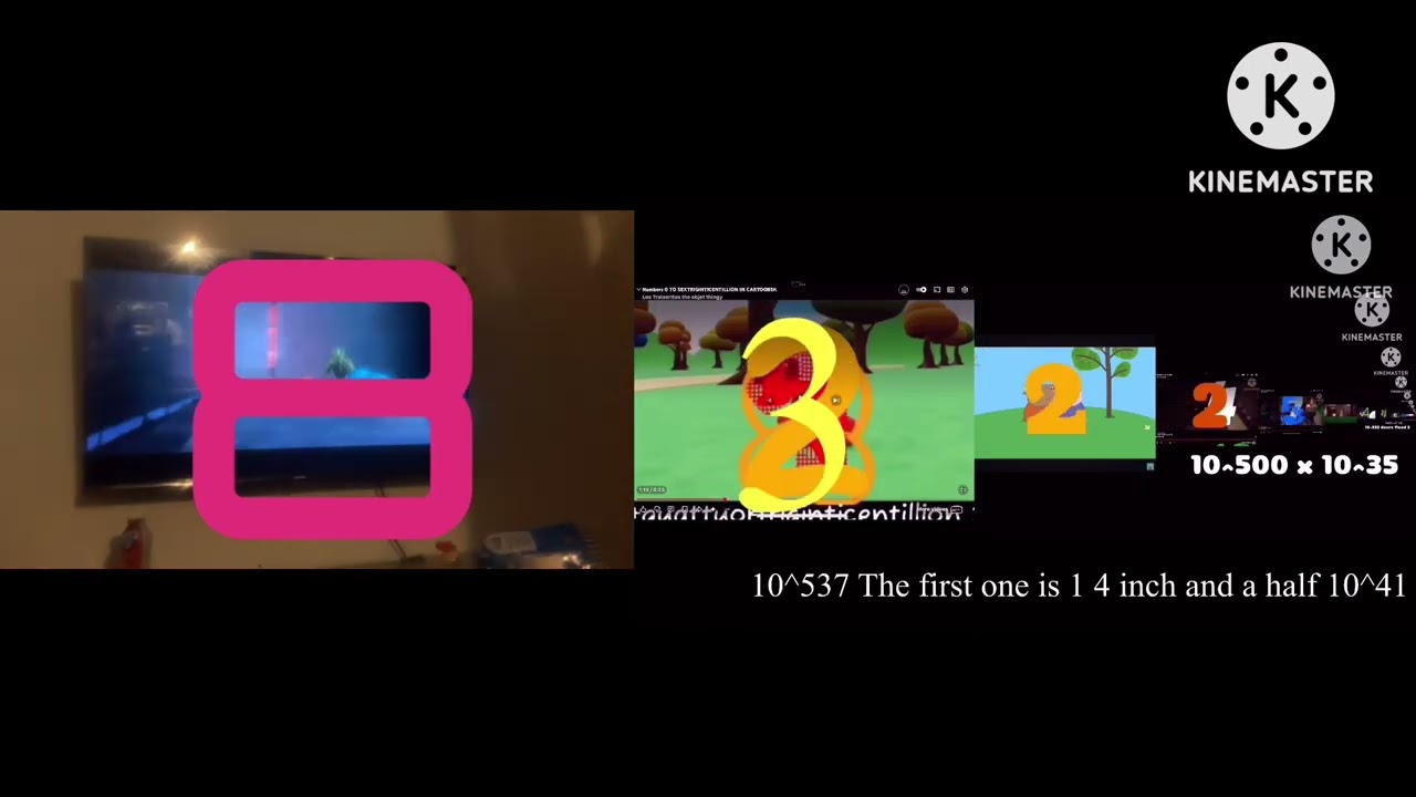 Number 0 to 10^540 in cartoon