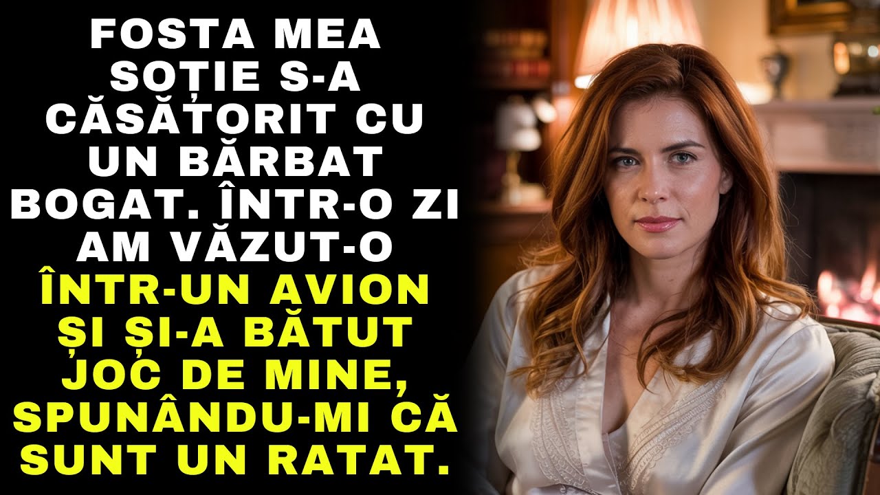 FOSTA MEA SOȚIE S-A CĂSĂTORIT CU UN BĂRBAT BOGAT. ÎNTR-O ZI AM VĂZUT-O ÎNTR-UN AVION ȘI ȘI-A...