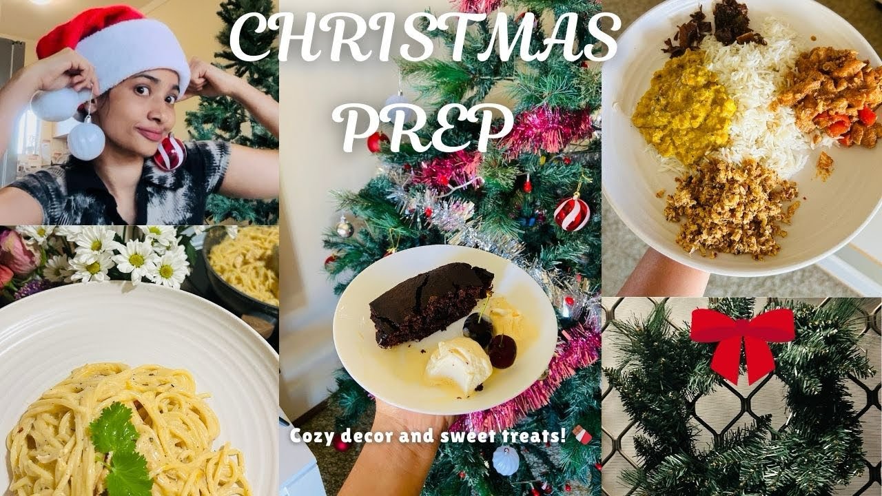 Getting Ready for Christmas🎄❤️ | Baking Brownies, Chicken Carbonara & Decorating  the Christmas Tree