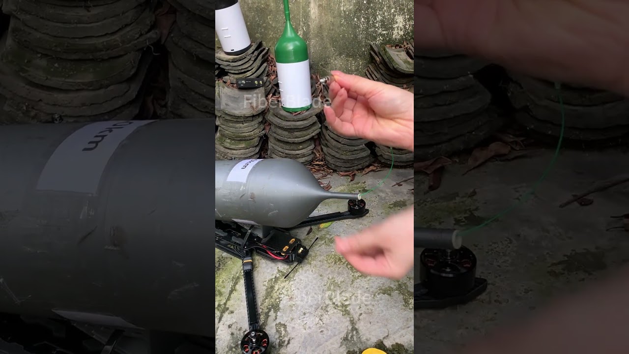 Redefining drone communication#reel #fpv #Fiber #Fiber optic drone