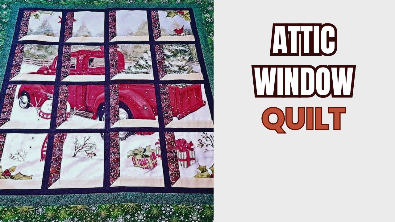 Attic Window Quilt Tutorial (No Y-Seams!)