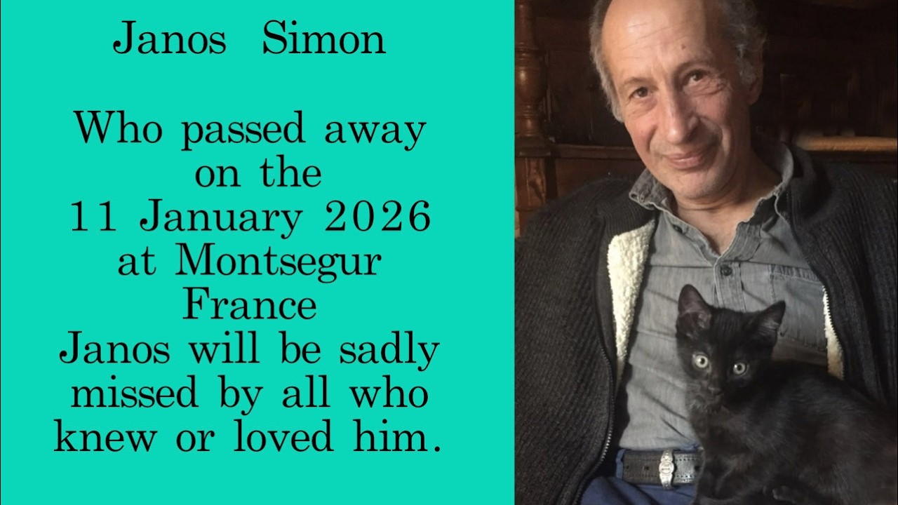 Janos Simon Passing 11 01 2026