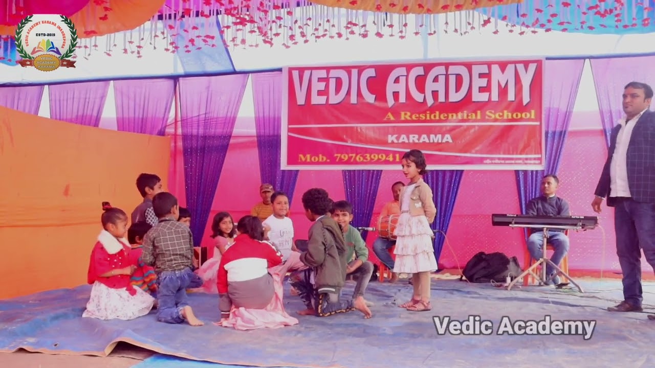 Vedic Academy Karama || छोटे छोटे बच्चे बच्चियों की बेहतरीन कोशिश || School Lukkar Natak -2024