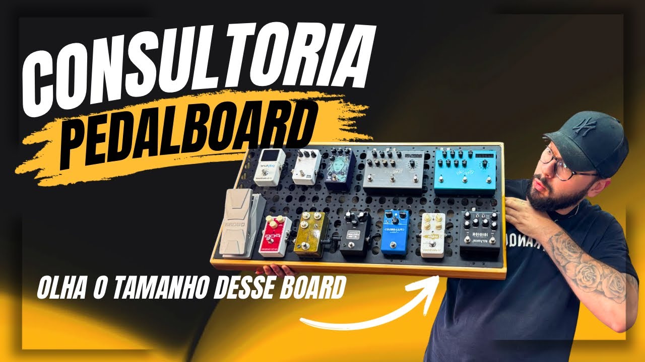 OLHA O TAMANHO DESSE BOARD! #timbre #guitarra #pedalboard #pedal 