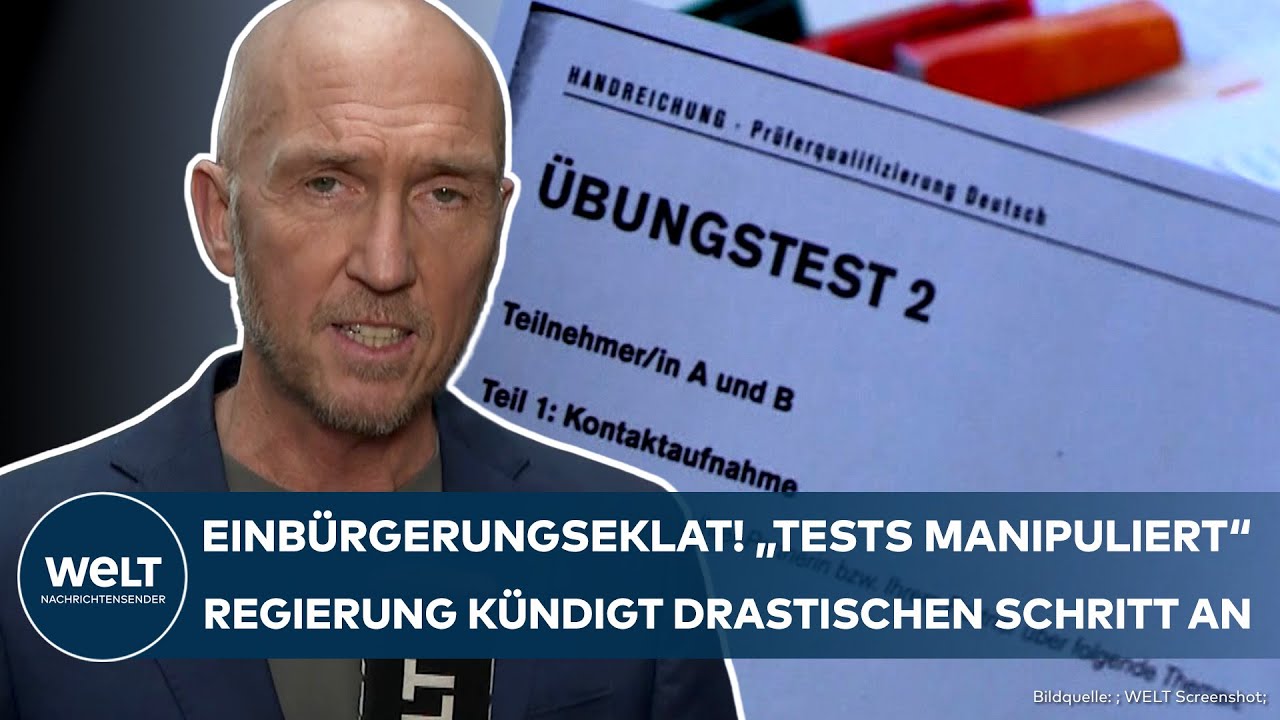 DEUTSCHLAND: Einb&uuml;rgerungseklat! Gef&auml;lschte Tests! Jetzt will die Regierung drastisch durchgreifen