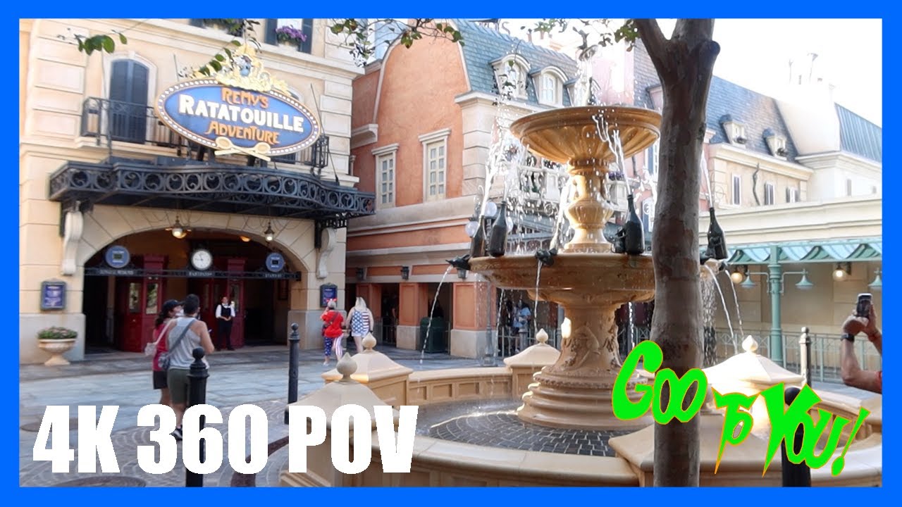 4K 360º Remy's Ratatouille Adventure POV - EPCOT - Walt Disney World - Florida