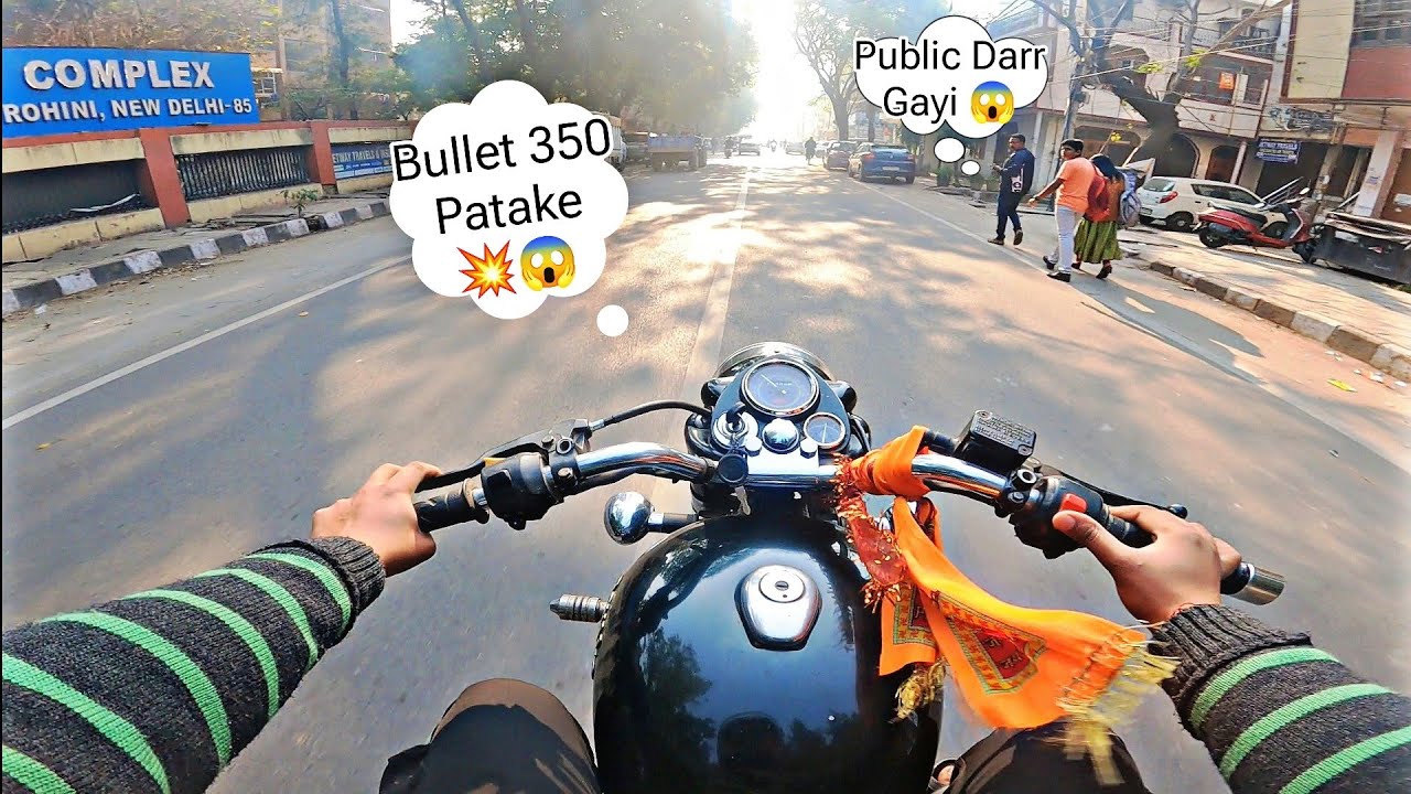 Bullet 350 Pataka Reaction 💥🧨 | Bullet m Patake Kese Fode | Public Reaction 😍 | @b4bullet