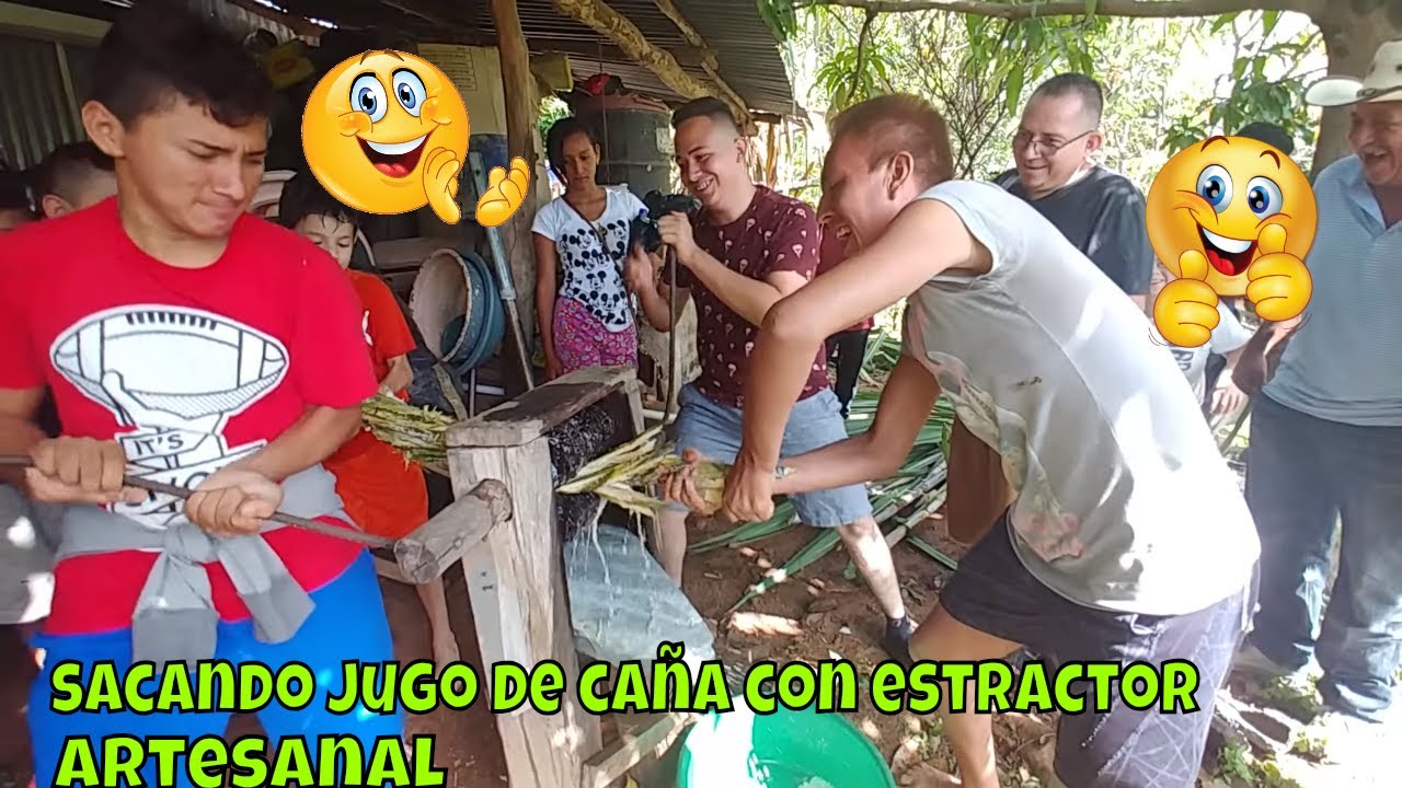 Asi se extrae el jugo de caña artesalmente💪 Que rapido aprendieron Micky y Nano😆 Día 3. Parte 4