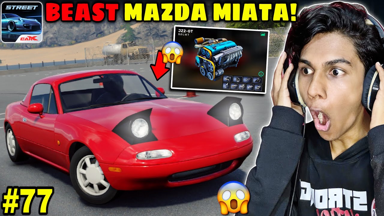 This Mini Car is Very Powerful! 😱🔥- Mazda Miata Max Tuning - CarX Street Gameplay in Hindi