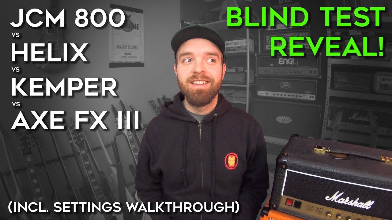 Bind test #2 reveal! (JCM 800 vs Kemper vs Helix vs Axe Fx)
