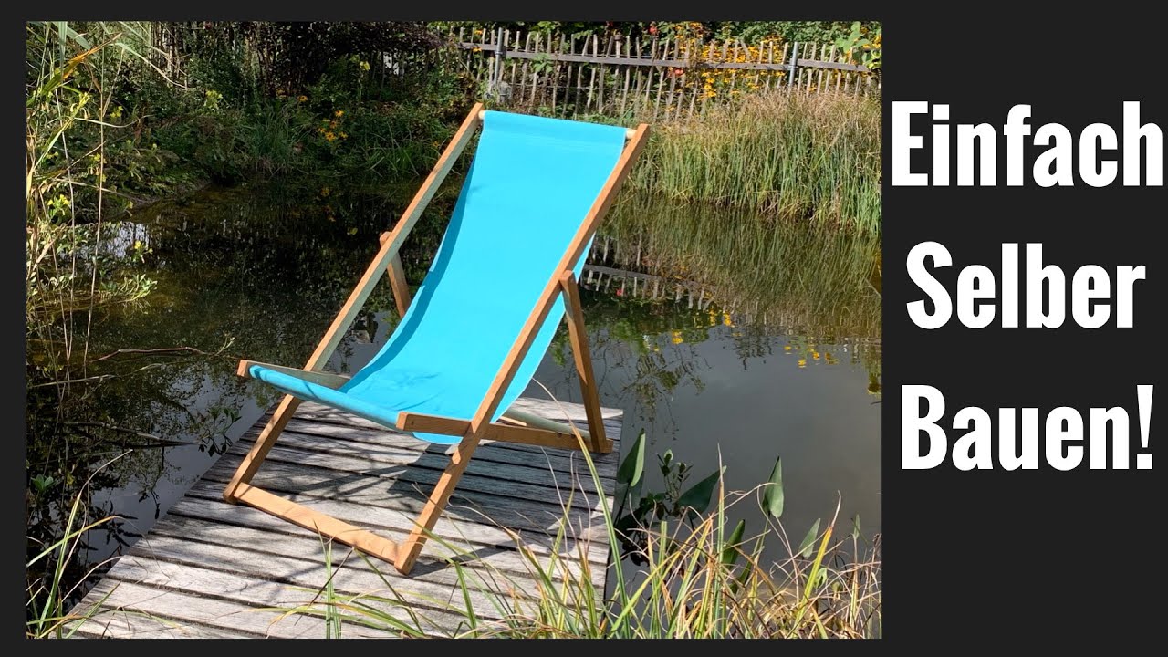DIY: Strandliege aus Holz.  Klappstuhl aus Holz. #selbermachen #selberbauen