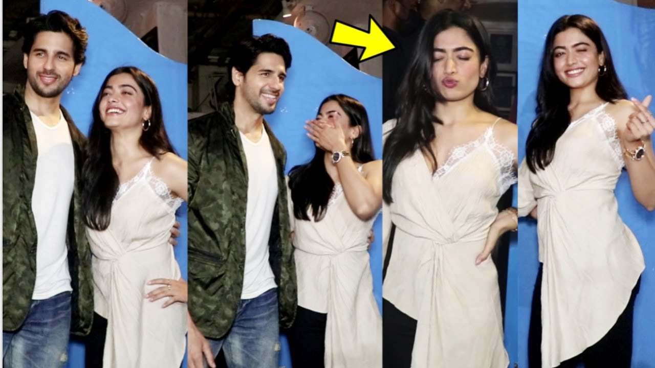 Rashmika Mandanna In-Love With SHERSHAAH Sidharth Malhotra💙 At Mission Majnu Movie Wrap-Up Party🥳
