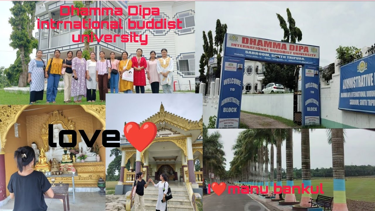 A day Dhamma Dipa international Buddhist university visit || India bai bangladesh border//Day-3 vlog