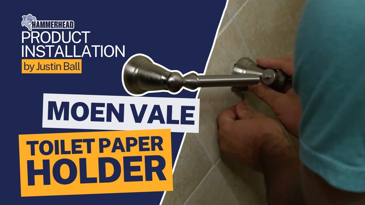 How to Install Moen Vale Toilet Paper Holder